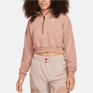 Brand new Nike half zip crop top